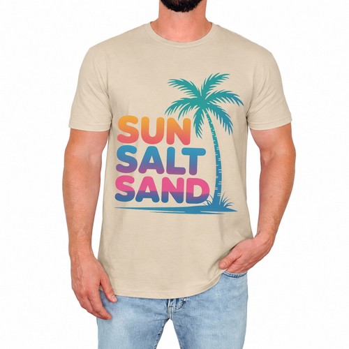Shirt uomo palma tropicale - t-shirt,