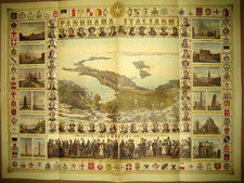 STAMPA Litografia Mappa Carta