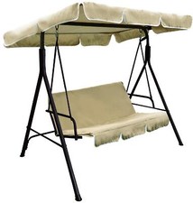 Dondolo da Giardino 3 Posti con Copertura 170x115x153 Marrone 780/40M VivaGarden