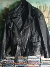 Giacca in pelle Echtes leder da moto vintage.
