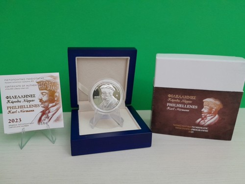 Grecia argento prova - grecia, 10€