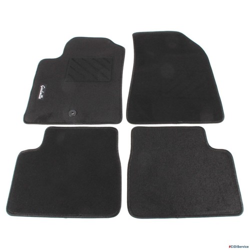 Set tappetini stoffa nero - stoffa,