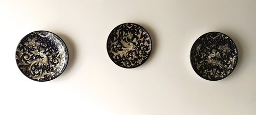 Tre piatti ceramica - in, anni