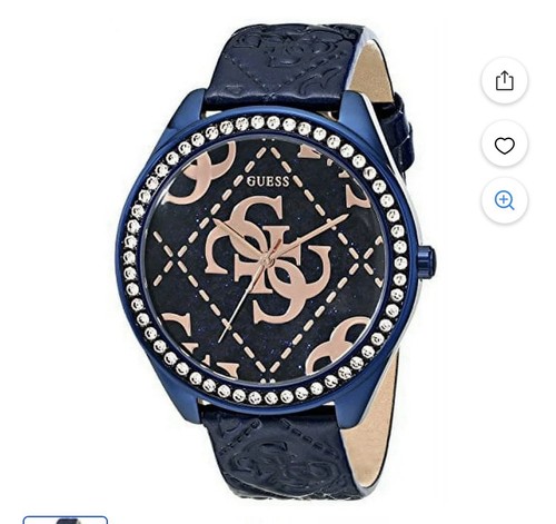 Guess logo navy blue embossed - logo,