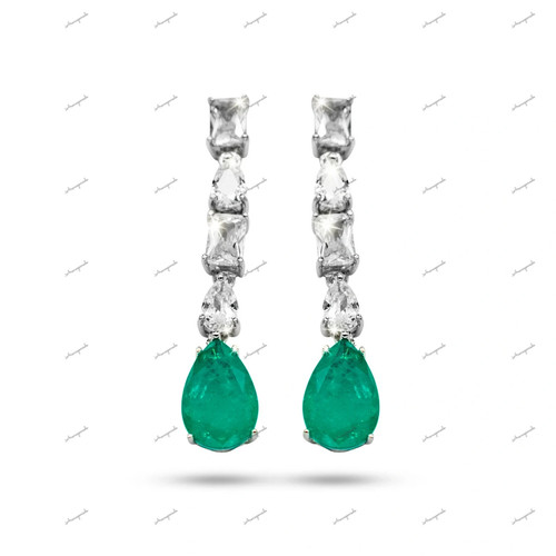 Orecchini verde smeraldo - orecchini, a