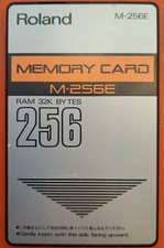 Roland M-256E RAM data card D