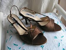  SANDALI ELEGANTI DI MELLUSO COLOR RAME DORATO TAGLIA 40