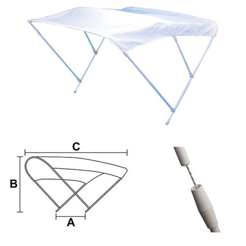 Tendalino archi bianco - tendalino,