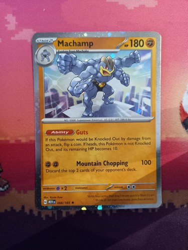 Pokemon card machamp - machamp, scarlet