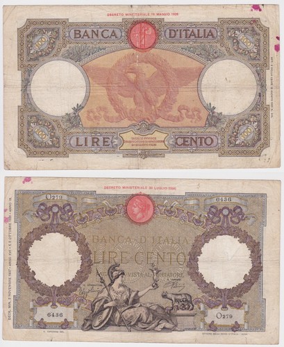 Banconota 100 lire italia - banconota,