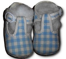 Scarpe culla mocassino quadretti CANADA HOUSE unisex neonata neonato num 19