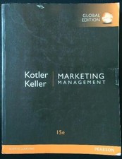 MARKETING MANAGEMENT KOTLER- KELLER PEARSON 2016  BROSSURA