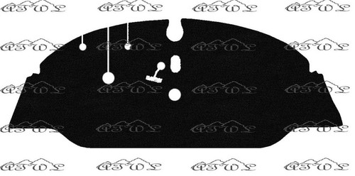 Tappetino moquette nero - tappetino,