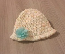 Cappellino neonato, lana,  uncinetto neonato, crochet berretto