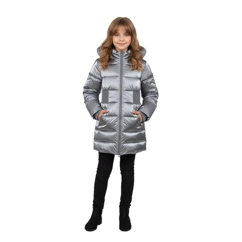 Bambine argento lucido piumino - lucido,