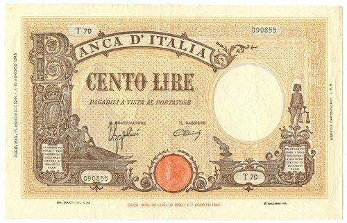 100 lire barbetti grande - barbetti,