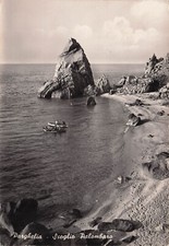 25-30B) CARTOLINA PARGHELIA SCOGLIO PALOMBARO ANIMATA BARCHE REMI CATANIA