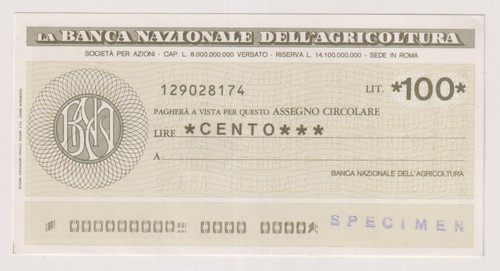 Miniassegni non emessi banca - emessi,