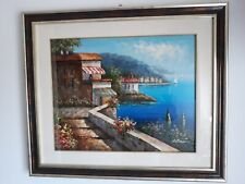 Olio su tela 40x50  Paesaggio Marino firmato 