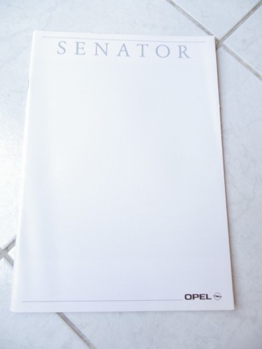 Opel senator 1991 30p catalogo - opel,