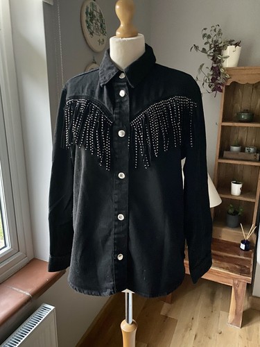 Giacca western zara nera - western,