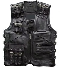 Gilet da motociclista in vera