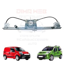 MECCANISMO ALZAVETRO ALZACRISTALLO ANTERIORE SX FIAT FIORINO QUBO NEMO BIPPER