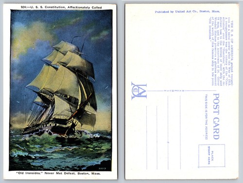 Cartolina uss constitution old - cartolina,