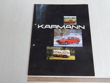 RARA BROCHURE DEPLIANT ORIGINALE KARMANN VOLKSWAGEN GOLF SCIROCCO TL CAMPER ETC