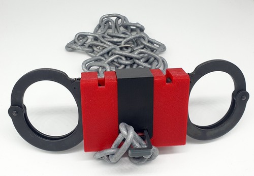 Red high security handcuffs - high,