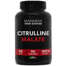 Bandini® CITRULLINE MALATE 90 Compresse 3000 mg Dosaggio Extra-Elevato 100%Vegan