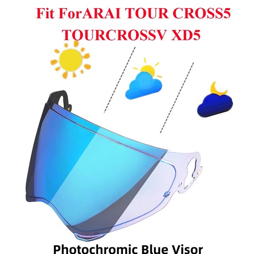 Visiera blu fotocromatica per
