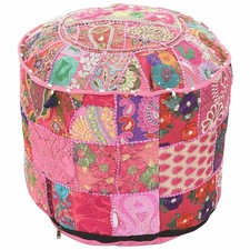Copricuscino Pavimento Pouf Indiano Pouf Cuscino Rotondo Mandala Cotone Grande