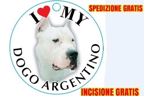 Medaglietta per cane dogo - cane,