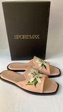 SPORT MAX MAX MARA shoes Scarpa ciabatta donna in vera pelle cipria size Eu 37