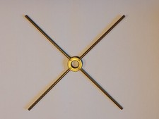 4 RAGNI/CROCEVIA a 4 BRACCI PER LAMPADE TIFFANY in ottone – Diametro 20 cm