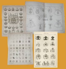 4 Incisioni in Rame Blasone