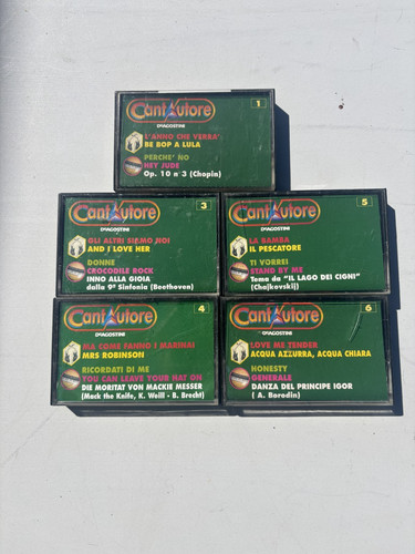 Cantautore cassette musica - cassette,