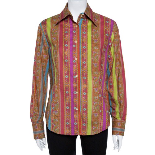 Camicia etro arancione cotone - etro,