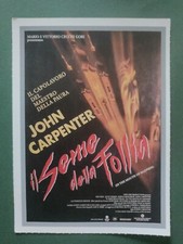 IL SEME DELLA FOLLIA-  CARTOLINA FILM MINI LOCANDINA CIAK 1994 CM 10X14