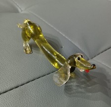 Statuina Cane Bassotto in vetro di Murano