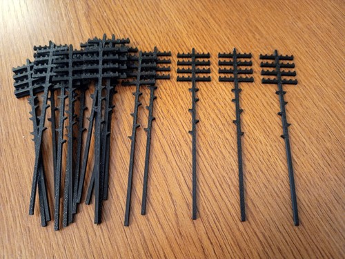 Telegraph poles 1 76 - ho, 1:76