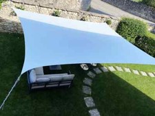 Tenda a Vela Telo Quadrato Ombreggiante BIANCO per Arredo Esterno Giardino Mare