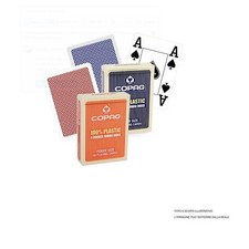 Copag Carte da Gioco Poker 100% Plastica Mazzi Rosso e Blu Professionali