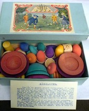 Set giochi vintage in legno, made in Sweden, scatola originale, ottimo