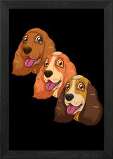 Quadro Cocker Spaniel regalo