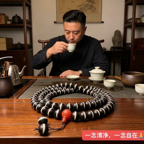 Collana tibetana vecchia agata - collana,