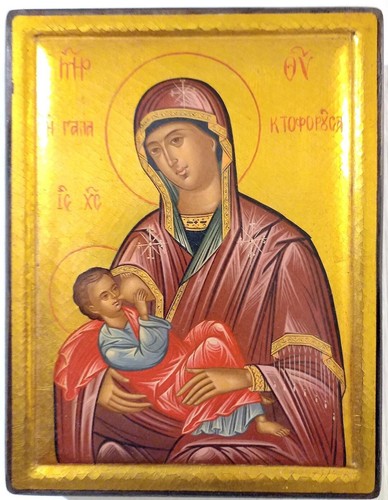 Icona greca dipinta mano - greca,