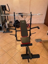 PANCA PIANA PALESTRA PIEGHEVOLE INCLINABILE CON PORTA BILIANCIERE BODYBUILDING