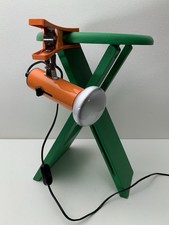 Lampada a Pinza Targetti Snodata Anni 70  Table Lamp Italy Colore Arancio